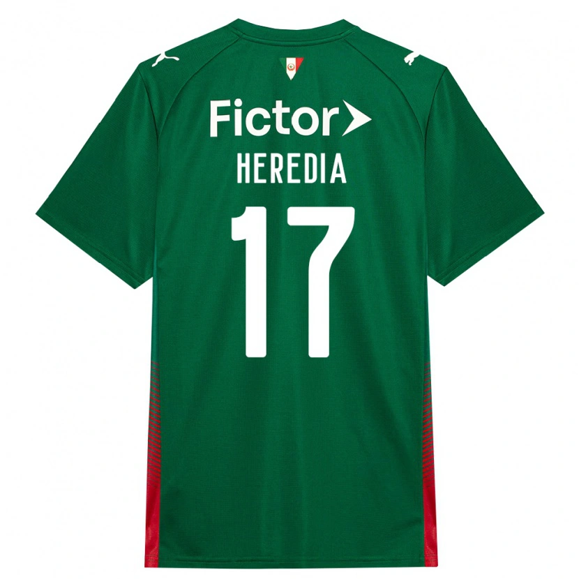 Danxen Mænd Jesus Heredia #17 Grøn Rød Hvid Hjemmebane Spillertrøjer 2026/27 Trøje T-Shirt