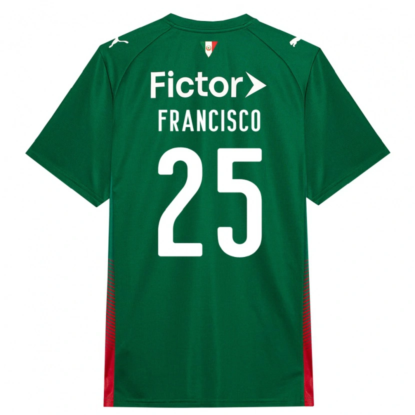 Danxen Mænd Juan Francisco #25 Grøn Rød Hvid Hjemmebane Spillertrøjer 2026/27 Trøje T-Shirt