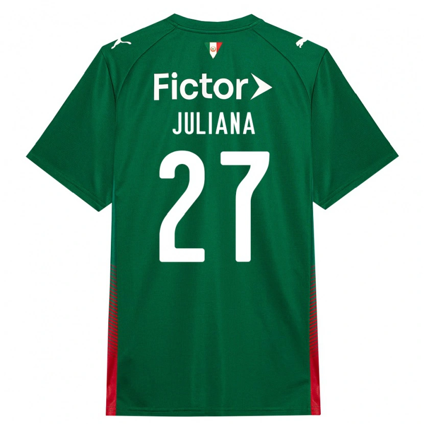 Danxen Mænd Juliana #27 Grøn Rød Hvid Hjemmebane Spillertrøjer 2026/27 Trøje T-Shirt