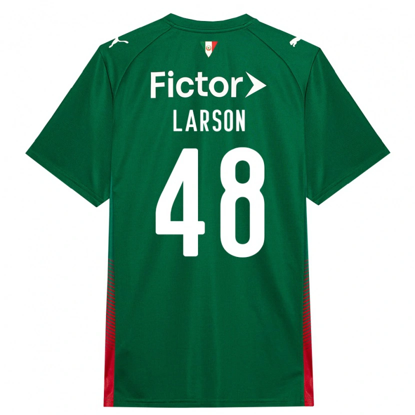 Danxen Mænd Larson Torna Ferreira Dos Santos #48 Grøn Rød Hvid Hjemmebane Spillertrøjer 2026/27 Trøje T-Shirt