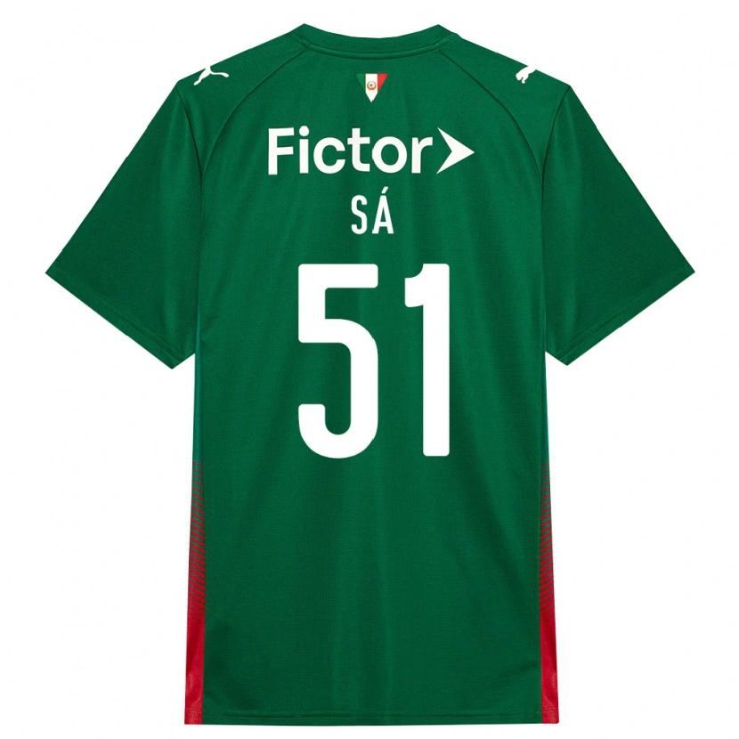 Danxen Mænd Luiz Sá #51 Grøn Rød Hvid Hjemmebane Spillertrøjer 2026/27 Trøje T-Shirt