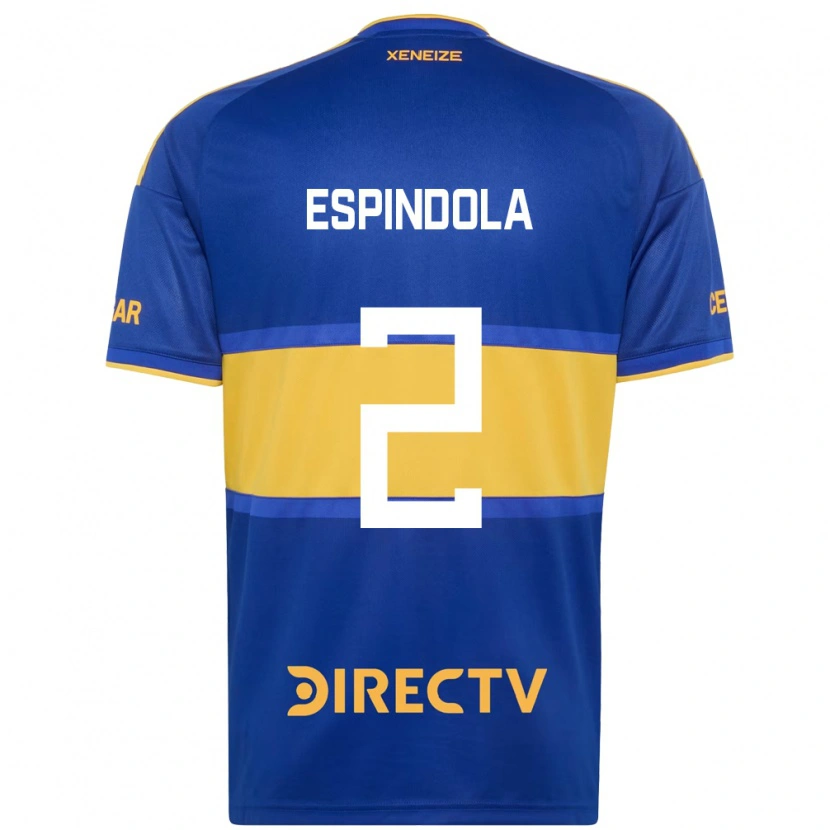 Danxen Mænd Noelia Espindola #2 Kongelig Blå Gul Hjemmebane Spillertrøjer 2026/27 Trøje T-Shirt