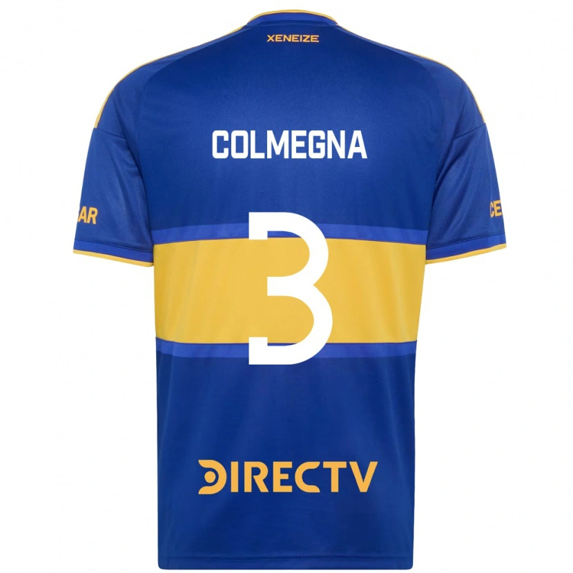 Danxen Mænd Agustín Colmegna #3 Kongelig Blå Gul Hjemmebane Spillertrøjer 2026/27 Trøje T-Shirt