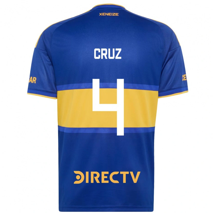 Danxen Mænd Julieta Cruz #4 Kongelig Blå Gul Hjemmebane Spillertrøjer 2026/27 Trøje T-Shirt