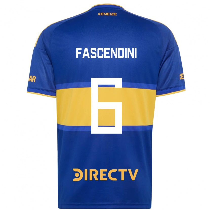Danxen Mænd Valentin Fascendini #6 Kongelig Blå Gul Hjemmebane Spillertrøjer 2026/27 Trøje T-Shirt