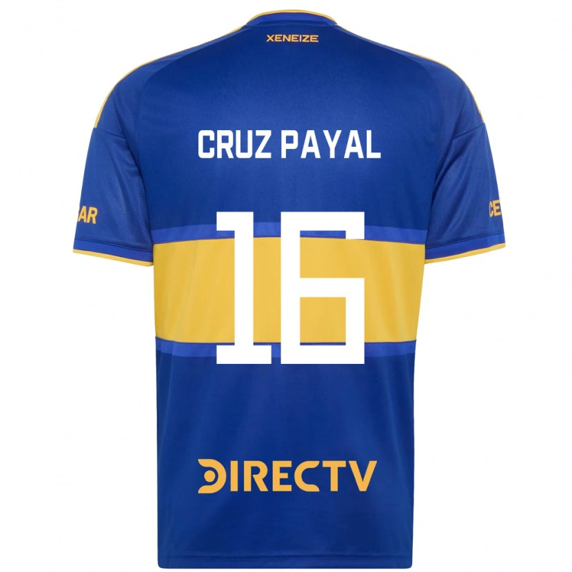 Danxen Mænd Juan Cruz Payal #16 Kongelig Blå Gul Hjemmebane Spillertrøjer 2026/27 Trøje T-Shirt