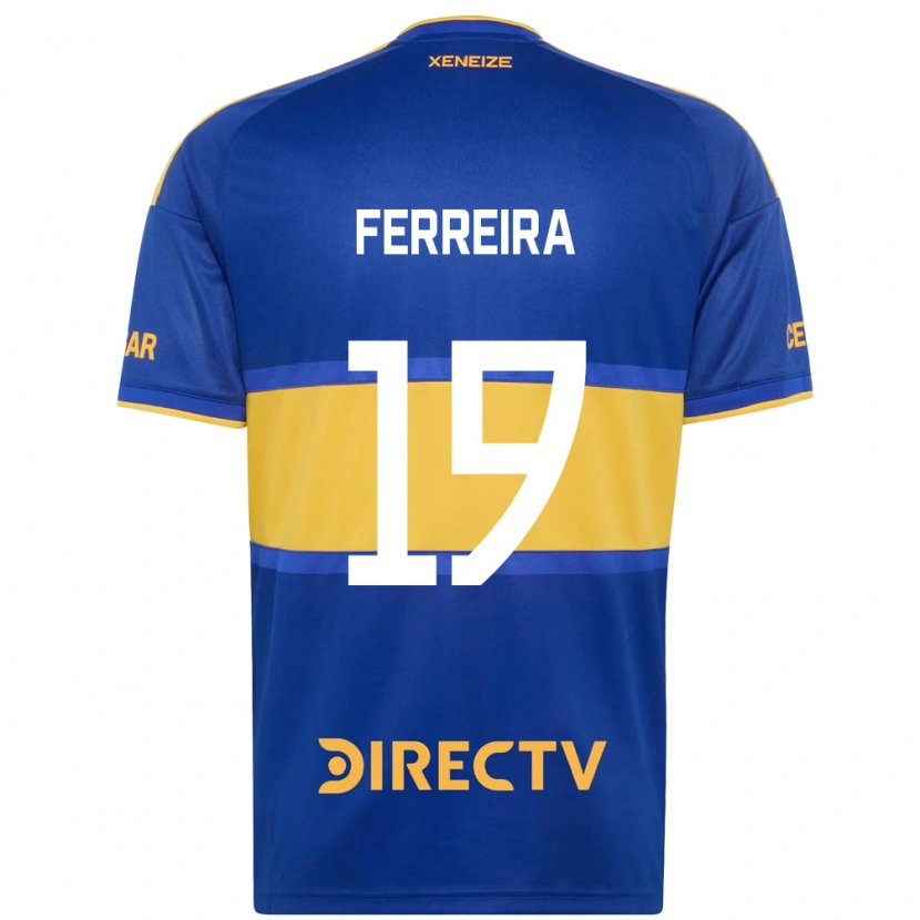 Danxen Mænd Kevin Ferreira #19 Kongelig Blå Gul Hjemmebane Spillertrøjer 2026/27 Trøje T-Shirt