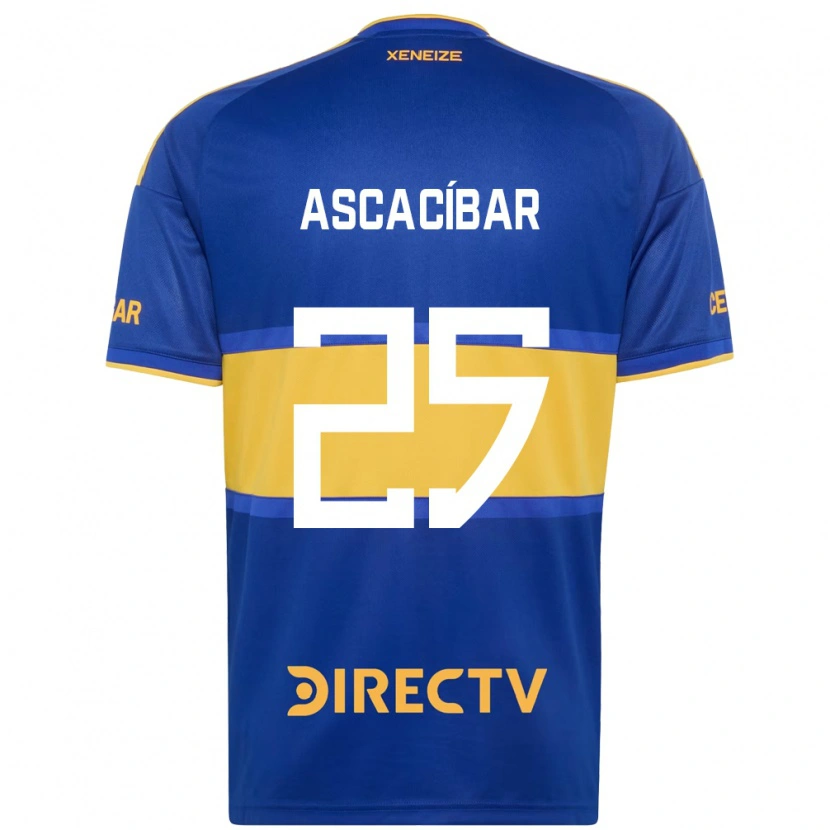 Danxen Mænd Santiago Ascacíbar #25 Kongelig Blå Gul Hjemmebane Spillertrøjer 2026/27 Trøje T-Shirt