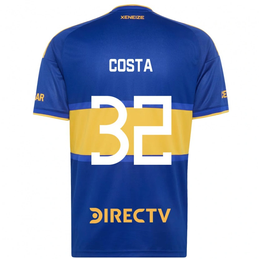 Danxen Mænd Ayrton Costa #32 Kongelig Blå Gul Hjemmebane Spillertrøjer 2026/27 Trøje T-Shirt