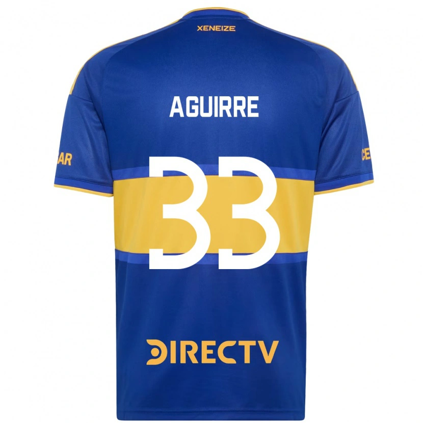 Danxen Mænd Brian Aguirre #33 Kongelig Blå Gul Hjemmebane Spillertrøjer 2026/27 Trøje T-Shirt