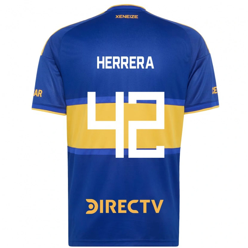 Danxen Mænd Facundo Herrera #42 Kongelig Blå Gul Hjemmebane Spillertrøjer 2026/27 Trøje T-Shirt