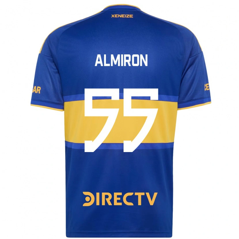 Danxen Mænd Ezequiel Almiron #55 Kongelig Blå Gul Hjemmebane Spillertrøjer 2026/27 Trøje T-Shirt
