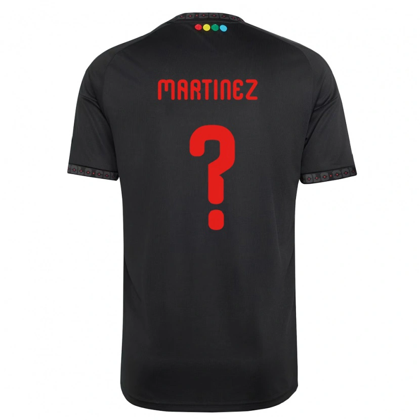 Danxen Mænd Ivan Martinez #0 Sort Rød Udebane Spillertrøjer 2026/27 Trøje T-Shirt