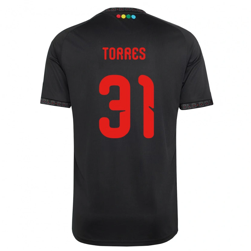 Danxen Mænd Bruno Torres #31 Sort Rød Udebane Spillertrøjer 2026/27 Trøje T-Shirt