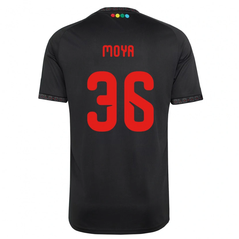 Danxen Mænd Matías Moya G. #36 Sort Rød Udebane Spillertrøjer 2026/27 Trøje T-Shirt