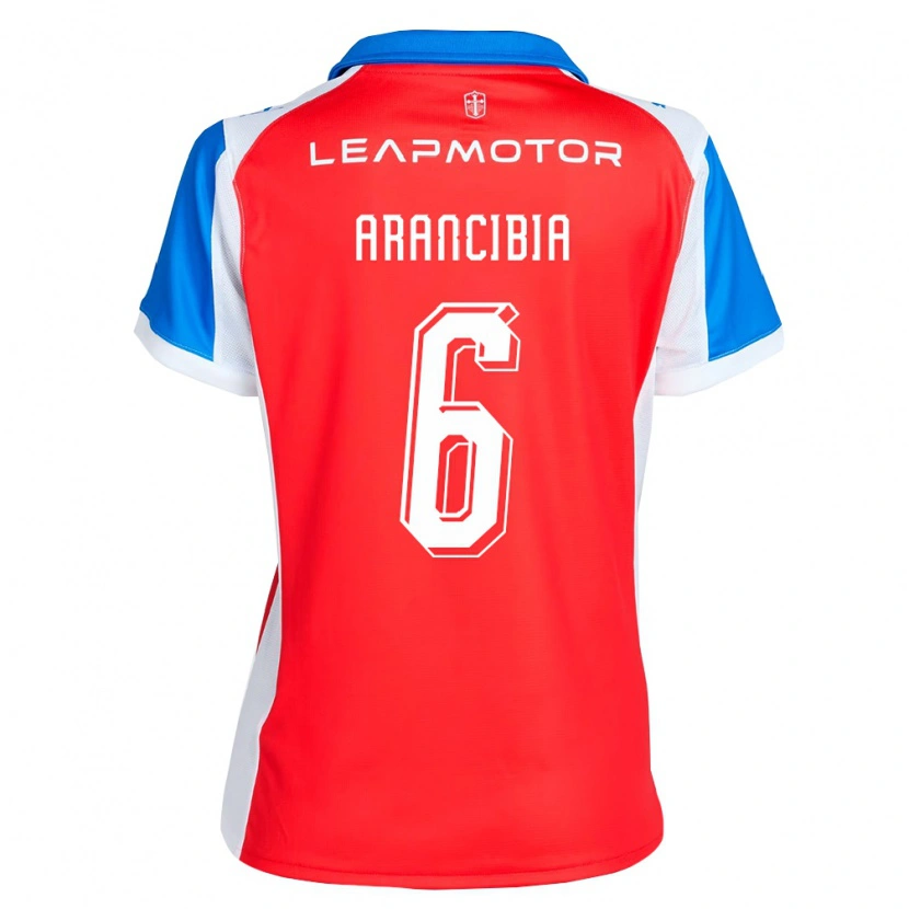 Danxen Mænd Sebastián Arancibia #6 Rød Blå Udebane Spillertrøjer 2026/27 Trøje T-Shirt