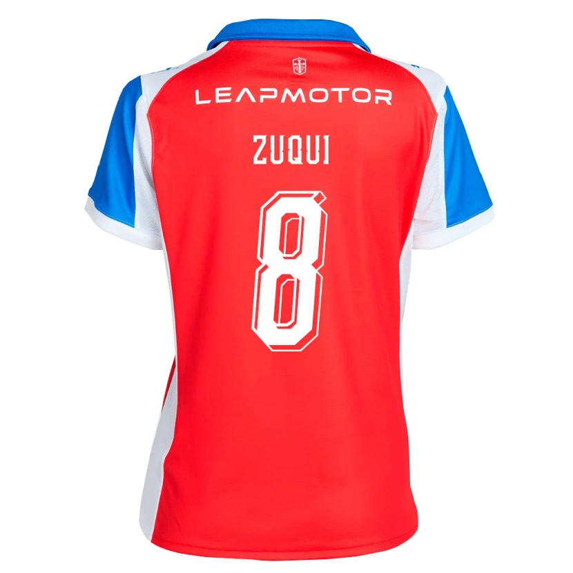 Danxen Mænd Fernando Zuqui #8 Rød Blå Udebane Spillertrøjer 2026/27 Trøje T-Shirt