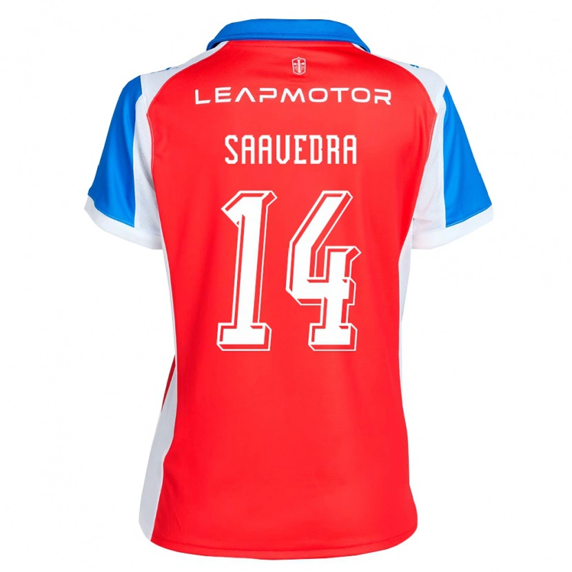 Danxen Mænd Danilo Saavedra #14 Rød Blå Udebane Spillertrøjer 2026/27 Trøje T-Shirt