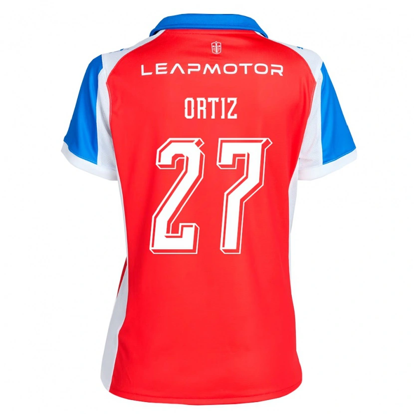 Danxen Mænd Jorge Ortiz #27 Rød Blå Udebane Spillertrøjer 2026/27 Trøje T-Shirt