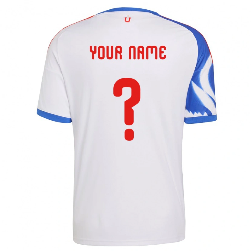 Danxen Mænd Dit Navn #0 Hvid Marineblå Udebane Spillertrøjer 2026/27 Trøje T-Shirt