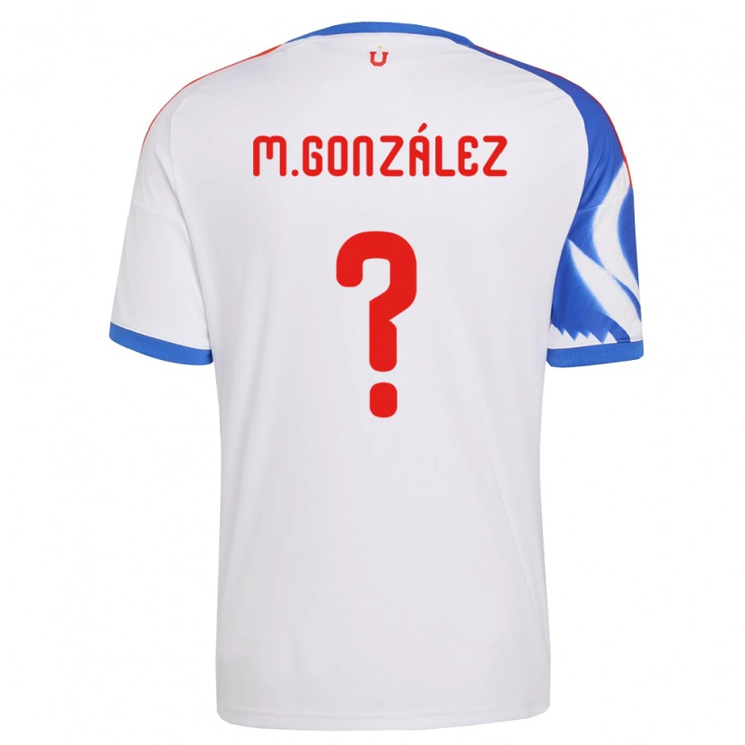 Danxen Mænd Matías González #0 Hvid Marineblå Udebane Spillertrøjer 2026/27 Trøje T-Shirt