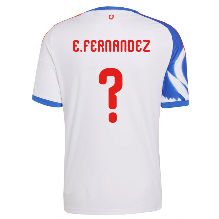 Danxen Mænd Enzo Fernández #0 Hvid Marineblå Udebane Spillertrøjer 2026/27 Trøje T-Shirt