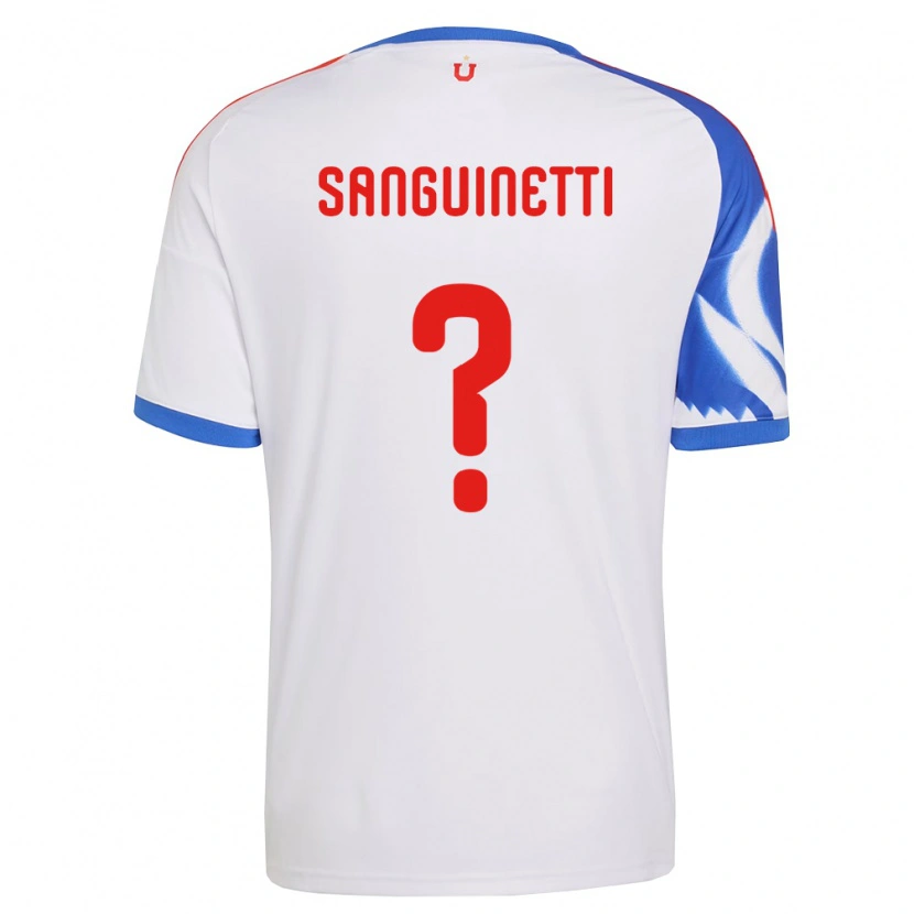 Danxen Mænd Fernando Osorio Sanguinetti #0 Hvid Marineblå Udebane Spillertrøjer 2026/27 Trøje T-Shirt
