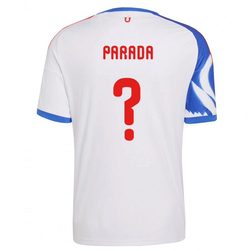 Danxen Mænd Ignacio Parada #0 Hvid Marineblå Udebane Spillertrøjer 2026/27 Trøje T-Shirt