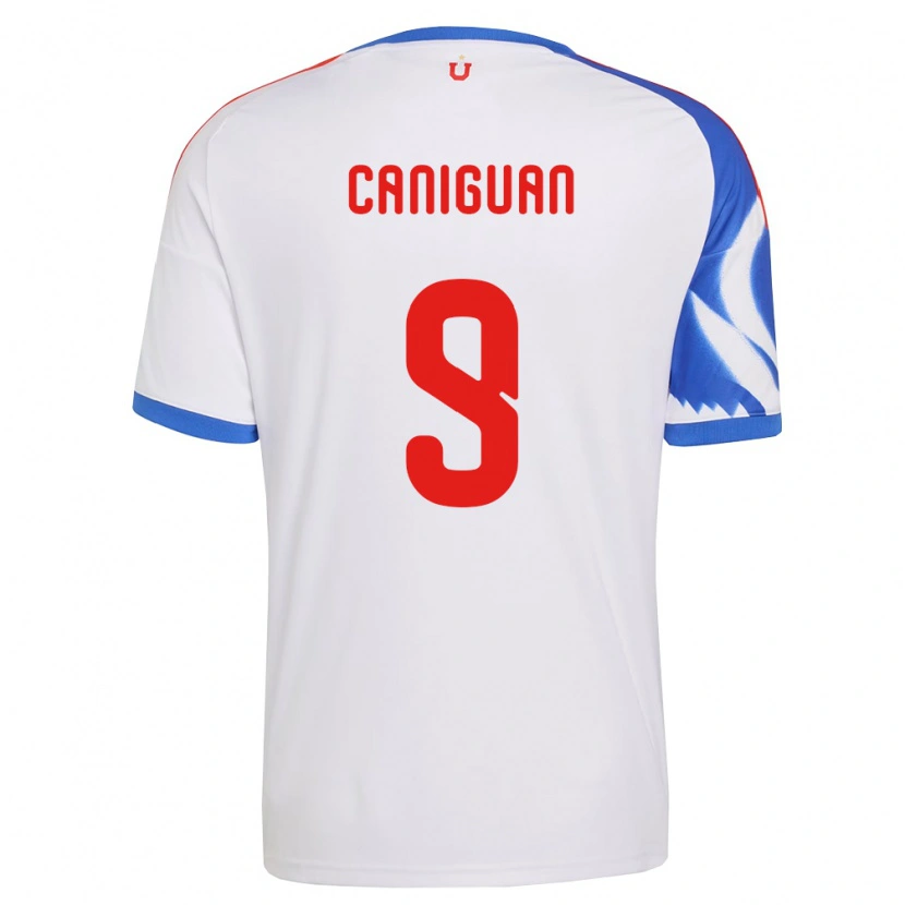 Danxen Mænd Franchesca Caniguán #9 Hvid Marineblå Udebane Spillertrøjer 2026/27 Trøje T-Shirt