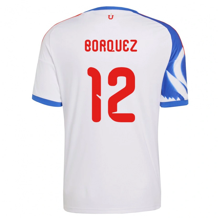 Danxen Mænd Gabriela Bórquez #12 Hvid Marineblå Udebane Spillertrøjer 2026/27 Trøje T-Shirt