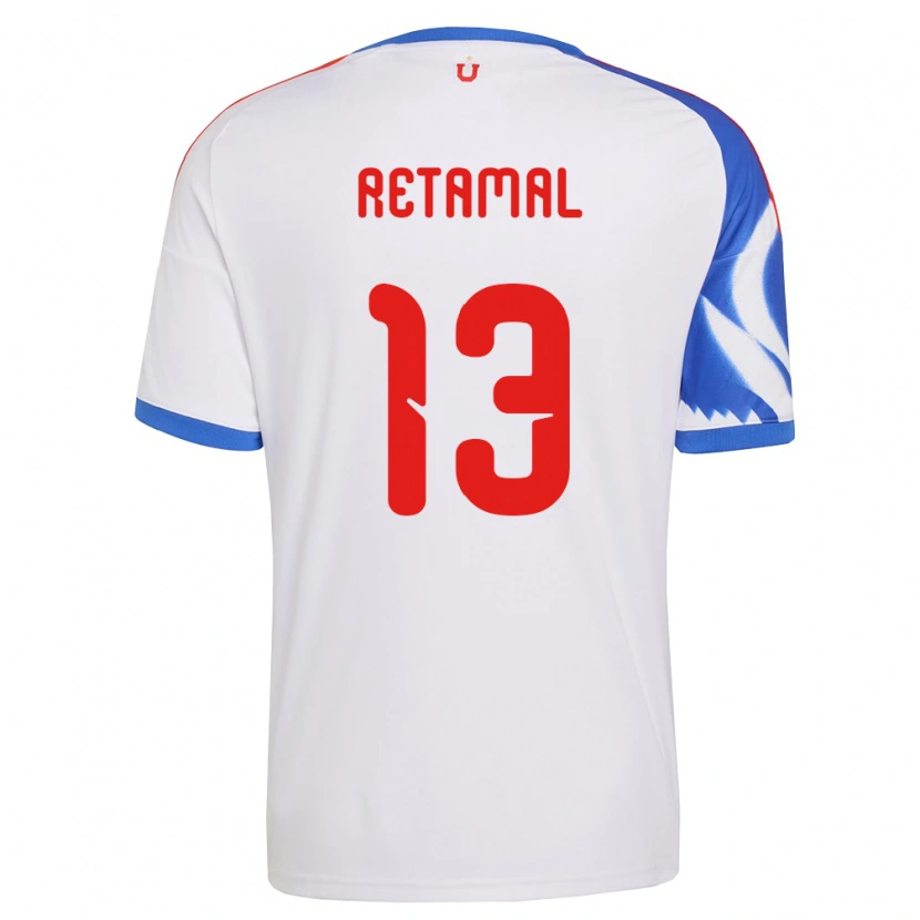 Danxen Mænd David Retamal #13 Hvid Marineblå Udebane Spillertrøjer 2026/27 Trøje T-Shirt