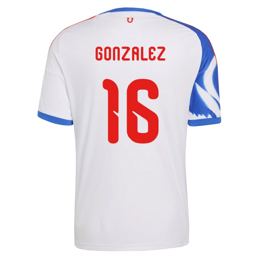 Danxen Mænd Monserratt González #16 Hvid Marineblå Udebane Spillertrøjer 2026/27 Trøje T-Shirt