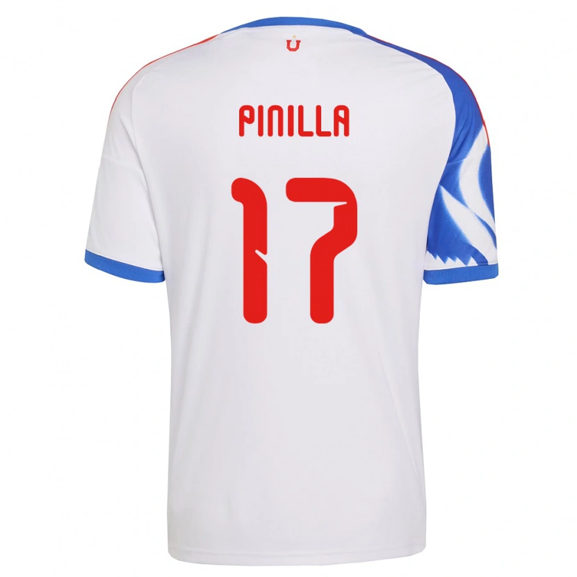 Danxen Mænd Fernanda Pinilla #17 Hvid Marineblå Udebane Spillertrøjer 2026/27 Trøje T-Shirt