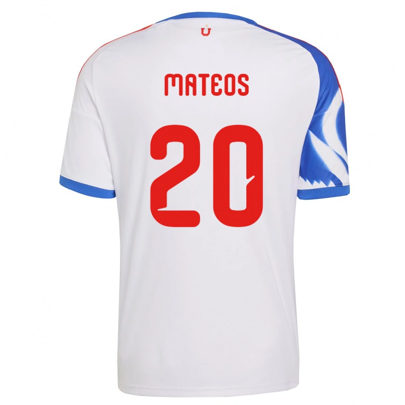 Danxen Mænd Federico Mateos #20 Hvid Marineblå Udebane Spillertrøjer 2026/27 Trøje T-Shirt