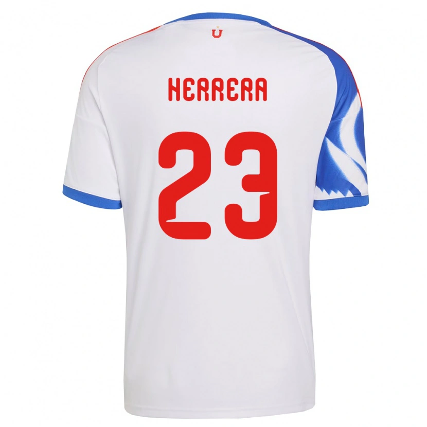 Danxen Mænd Claudia Herrera #23 Hvid Marineblå Udebane Spillertrøjer 2026/27 Trøje T-Shirt