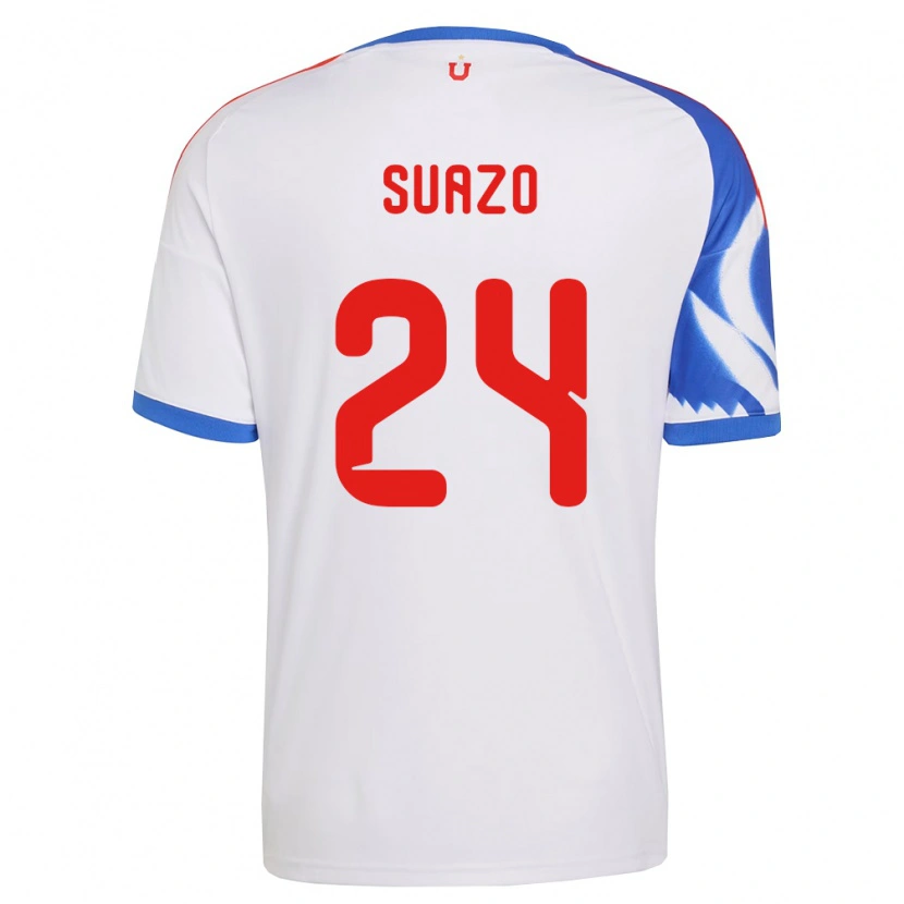 Danxen Mænd Arantza Suazo #24 Hvid Marineblå Udebane Spillertrøjer 2026/27 Trøje T-Shirt