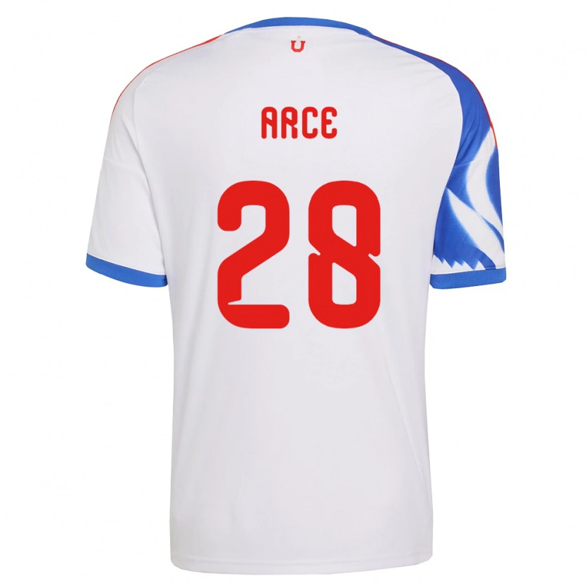 Danxen Mænd Agustín Arce #28 Hvid Marineblå Udebane Spillertrøjer 2026/27 Trøje T-Shirt