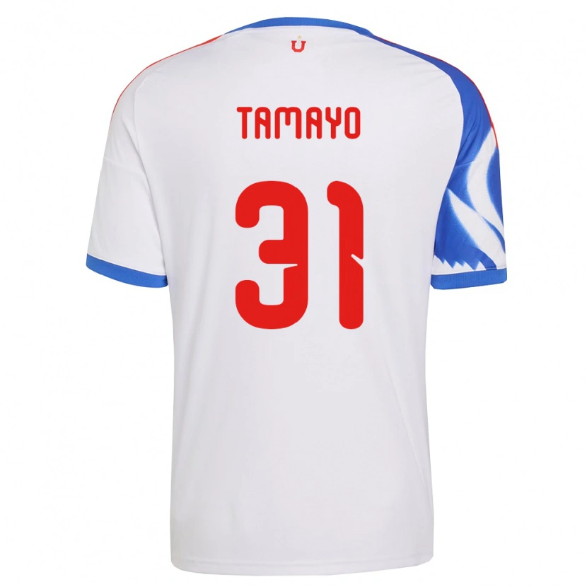 Danxen Mænd Bianneider Tamayo #31 Hvid Marineblå Udebane Spillertrøjer 2026/27 Trøje T-Shirt