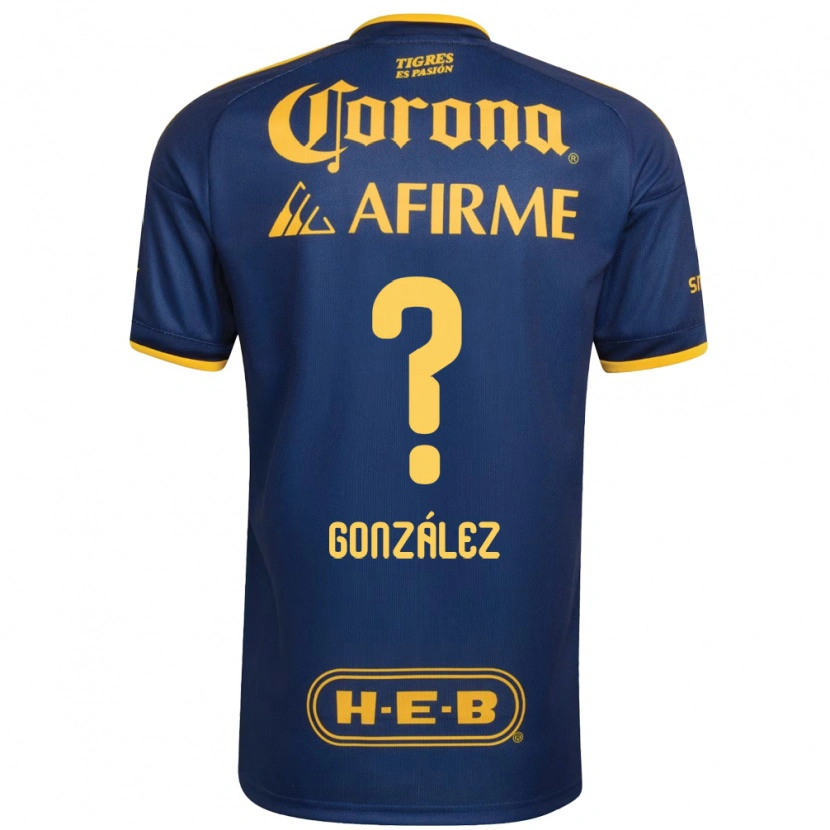 Danxen Mænd Fernando González #0 Kongelig Blå Gul Udebane Spillertrøjer 2026/27 Trøje T-Shirt