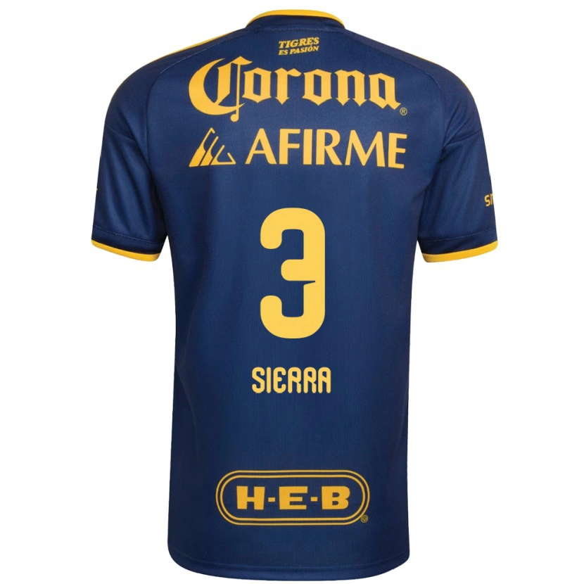 Danxen Mænd Bianca Sierra #3 Kongelig Blå Gul Udebane Spillertrøjer 2026/27 Trøje T-Shirt