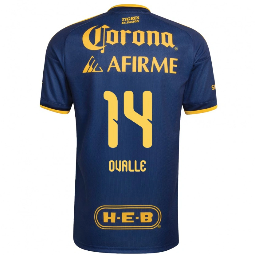 Danxen Mænd Lizbeth Ovalle #14 Kongelig Blå Gul Udebane Spillertrøjer 2026/27 Trøje T-Shirt