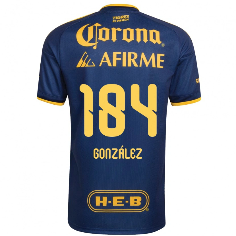 Danxen Mænd Erick González #184 Kongelig Blå Gul Udebane Spillertrøjer 2026/27 Trøje T-Shirt