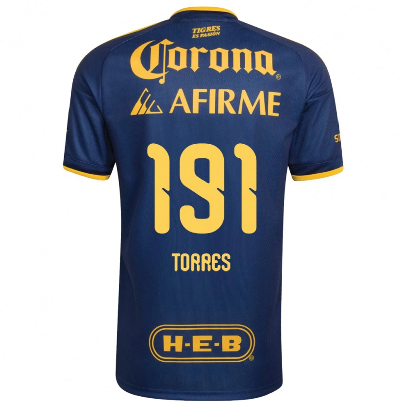 Danxen Mænd Aldo Torres #191 Kongelig Blå Gul Udebane Spillertrøjer 2026/27 Trøje T-Shirt