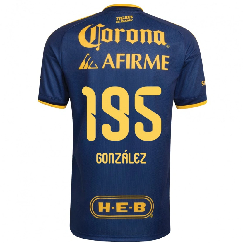 Danxen Mænd Germán González #195 Kongelig Blå Gul Udebane Spillertrøjer 2026/27 Trøje T-Shirt