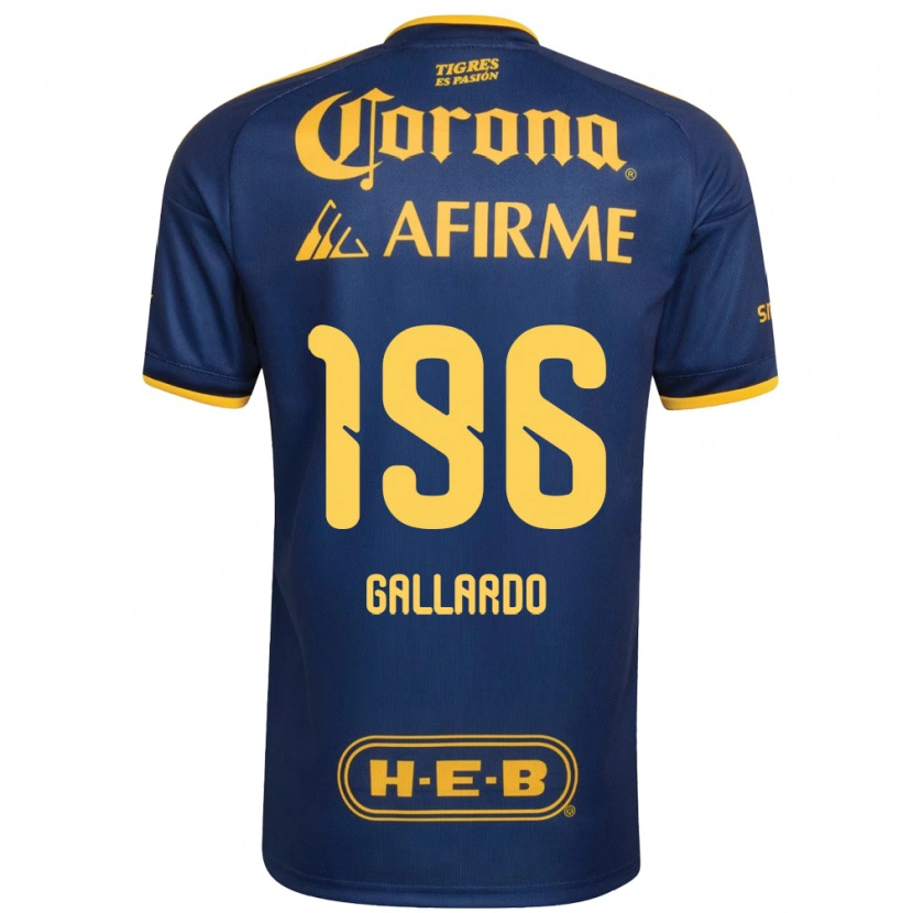 Danxen Mænd Gael Gallardo #196 Kongelig Blå Gul Udebane Spillertrøjer 2026/27 Trøje T-Shirt