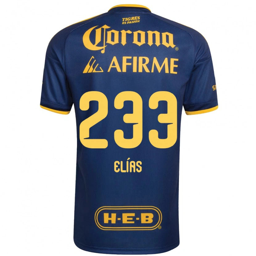 Danxen Mænd Bruno Elías #233 Kongelig Blå Gul Udebane Spillertrøjer 2026/27 Trøje T-Shirt