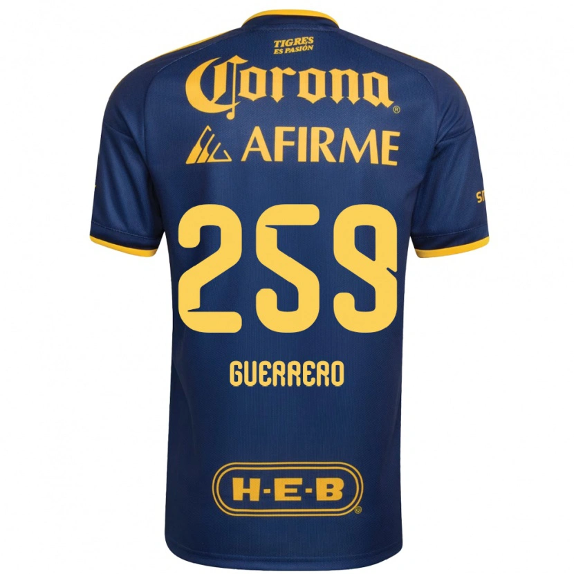 Danxen Mænd Erick Guerrero #259 Kongelig Blå Gul Udebane Spillertrøjer 2026/27 Trøje T-Shirt