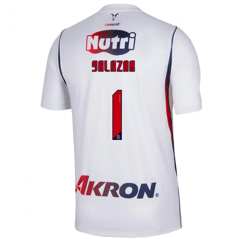 Danxen Mænd Viridiana Salazar #1 Hvid Marineblå Rød Udebane Spillertrøjer 2026/27 Trøje T-Shirt
