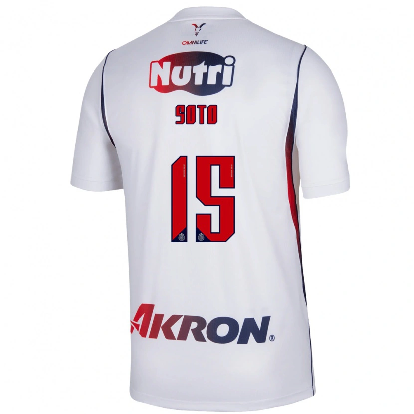 Danxen Mænd Rubí Soto #15 Hvid Marineblå Rød Udebane Spillertrøjer 2026/27 Trøje T-Shirt