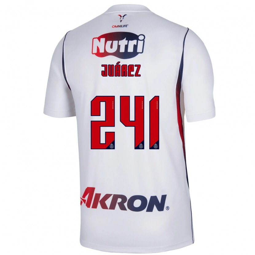 Danxen Mænd Hugo Juárez #241 Hvid Marineblå Rød Udebane Spillertrøjer 2026/27 Trøje T-Shirt
